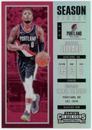 2017-18 Panini Contenders Prizms #36 Damian Lillard