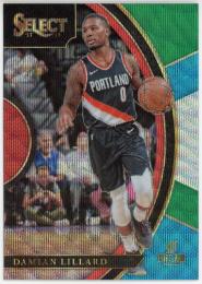 2017-18 Select Prizms Tri Color #9 Damian Lillard