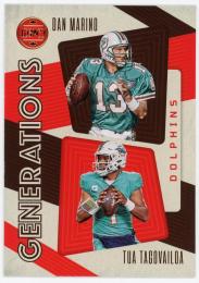 2023 Panini Legacy Generations #5 Dan Marino/Tua Tagovailoa