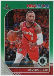 2019-20 Hoops Premium Stock Prizms Green #157 Damian Lillard