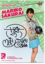 2020 BBM P☆LEAGUE CARD Party Box  櫻井眞利子 直筆サインカード 38/60