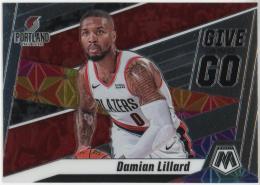 2019-20 Panini Mosaic Give and Go #7 Damian Lillard