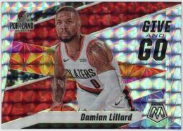 2019-20 Panini Mosaic Give and Go Mosaic #7 Damian Lillard
