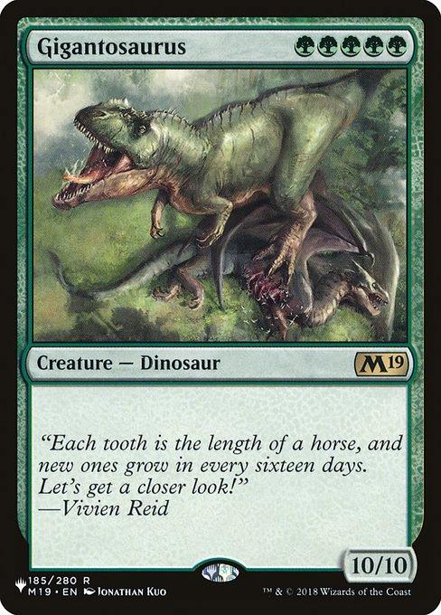 mtg テキストレス FOIL 4枚セット ギガントサウルス 英語版 fdn