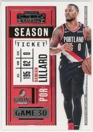 2020-21 Panini Contenders #17 Damian Lillard