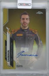 2020 Topps Chrome Formula 1 Autographs Gold Refractors #F1AGL GUILHERME SAMAIA(Campos Racing) 【41/50】