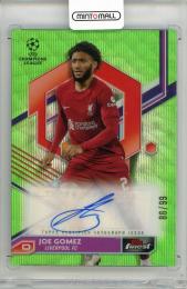 2022-23 TOPPS Finest UEFA Club Competitions Joe Gomez Autographs Neon Green Wave Refractors #AGO【86/99】 Liverpool FC