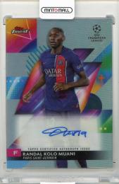 2023-24 TOPPS Finest UEFA Club Competitions Randal Kolo Muani Autographs #ARK Paris Saint-Germain