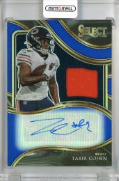 2020 PANINI Select Signature Memorabilia Prizm Blue Tarik Cohen Chicago Bears 【13/49】
