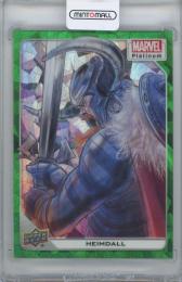 2023 UPPER DECK Marvel Platinum Green Crackle #28 / HEIMDALL 【19/99】
