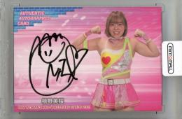 2021 BBM 女子プロレスカード 桃野美桜 直筆サインカード【27/99】