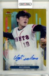 2025 TOPPS NPB FINEST 上原浩治 #FA-KU FINEST AUTOGRAPH Gold Refractor Parallel【20/50】 巨人