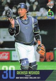 2021 BBM 東京ヤクルトスワローズ #S38 西田明央 レギュラーカード