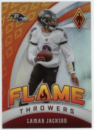 2020 Panini Phoenix Flame Throwers #17 Lamar Jackson