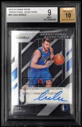 2018-19 Panini Prizm #63 Luka Doncic Sensational Signatures【BGS 9/AU10】 Dallas Mavericks
