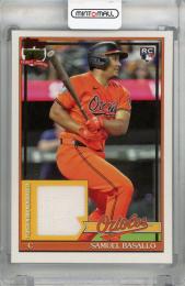 2026 Topps Series 1 Samuel Basallo 1991 Topps Relics #91R-SB RC Baltimore Orioles