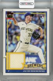2026 Topps Series 1 Jacob Misiorowski 1991 Topps Relics #91R-JMI RC ※裏面白かけあり Milwaukee Brewers