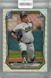 2026 Topps Bowman Gage Jump Chrome Prospects Wave Refractor #BCP-15 1st【064/350】 Athletics