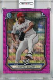 2026 Topps Bowman Sean Paul Linan Chrome Prospects Fuchsia Wave #BCP-26 1st 【019/199】 Washington Nationals