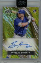 2024 Topps Chrome Black Spencer Horwitz Chrome Black Autographs Gold Mini-Diamond Refractor #CBA-SH RC【03/50】 Toronto Blue Jays