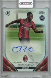 2023-24 Topps Chrome UEFA Club Competitions Chaka Traore Chrome Autographs #CA-TR RC AC Milan