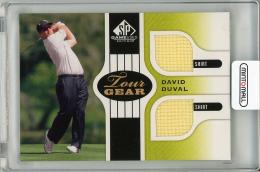 2012 UPPER DECK SP Game Used Edition  David Duval Event Used Memorabilia