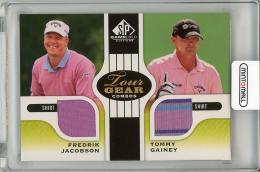 2012 UPPER DECK SP Game Used Edition  Fredrik Jacobson & Tommy Gainey Event Used Memorabilia