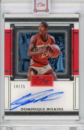 2020-21 PANINI One and One Dominique Wilkins First-Team Signatures 75枚限定 /14