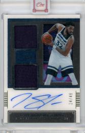 2020-21 PANINI One and One Karl-Anthony Towns Dual Jersey Autograph 49枚限定 /24