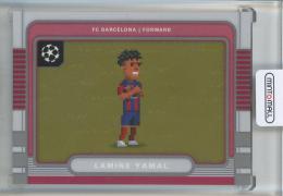 2024-25 Topps Chrome UEFA Club Competitions Lamine Yamal 8-Bit Shots #8B17 FC Barcelona