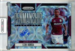 2024-25 Panini Prizm Premier League Soccer Ezri Konsa Penmanship/AUTO/#P-EK Aston Villa
