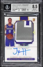 2020-21 Panini National Treasures #103 Tyrese Haliburton RC Patch Autographs Gold FOTL【17/24】【BGS NM-MT+8.5/AU10】 Indiana Pacers