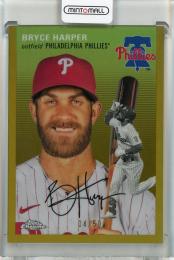 2023 Topps Chrome Platinum Anniversary Bryce Harper Gold Refractor【04/50】 Philadelphia Phillies