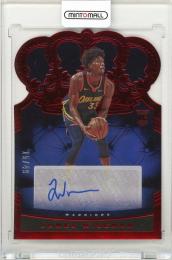 2020-21 Panini Crown Royale Basketball James Wiseman Rookie Crown Autographs Red RC No. RCA-WIS Golden State Warriors