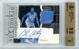 2003-04 UPPER DECK SPx Carmelo Anthony #153 JSY AU RC【547/750】 Denver Nuggets