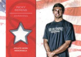 2012 TOPPS U.S. Olympic Team  Ricky Berens (Swimming) Athlete Worn Memorabilia