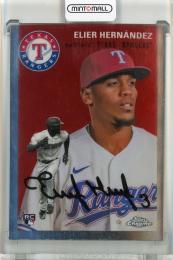 2023 Topps Chrome Platinum Anniversary Elier Hernandez Base Texas Rangers