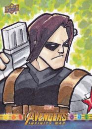 2018 Avengers Infinity War  Paul Hill Sketch(1of1) 1/1