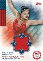 2014 TOPPS U.S. Olympic Team  Maia Shibutani (Figure Skating) Athlete Worn Memorabilia