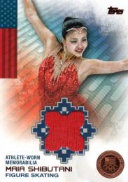 2014 TOPPS U.S. Olympic Team  Maia Shibutani (Figure Skating) Athlete Worn Memorabilia 06/75