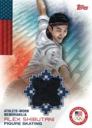 2014 TOPPS U.S. Olympic Team  Alex Shibutani (Figure Skating) Athlete Worn Memorabilia