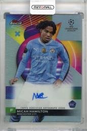 2023-24 TOPPS Finest UEFA Club Competitions Micah Hamilton Autographs #AMH Manchester City