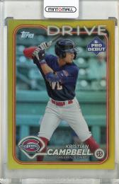 2024 Topps Pro Debut Kristian Campbell Gold Foil【04/50】 Boston Red Sox