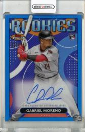 2023 Topps Finest Gabriel Moreno Rookie Design Variation Autographs Blue Refractors【022/150】 Arizona Diamondbacks