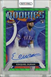 2023 Topps Finest Ezequiel Duran Rookie Design Variation Autographs Green Wave Refractors【62/99】 Texas Rangers