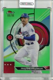 2023 Topps Finest Freddie Freeman Green Refractors【08/99】 Los Angeles Dodgers