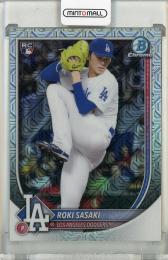 2025 Bowman Roki Sasaki Chrome Mega Box Refractors Los Angeles Dodgers