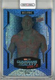 2022 Upper Deck Marvel Studios Allure Dave Bautista as Drax Blue Line #112【20/35】