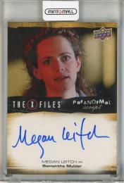 2019 Upper Deck The X-Files UFOs and Aliens Megan Leitch Paranormal Script Autographs #AML