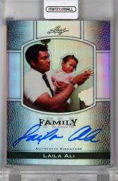 2011 Leaf Muhammad Ali Metal  Laila Ali Fans of Ali Autographs Prismatic Silver #YAUM1 16/25